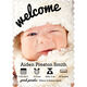 Tan Welcome Photo Birth Announcements Image 5 of 5